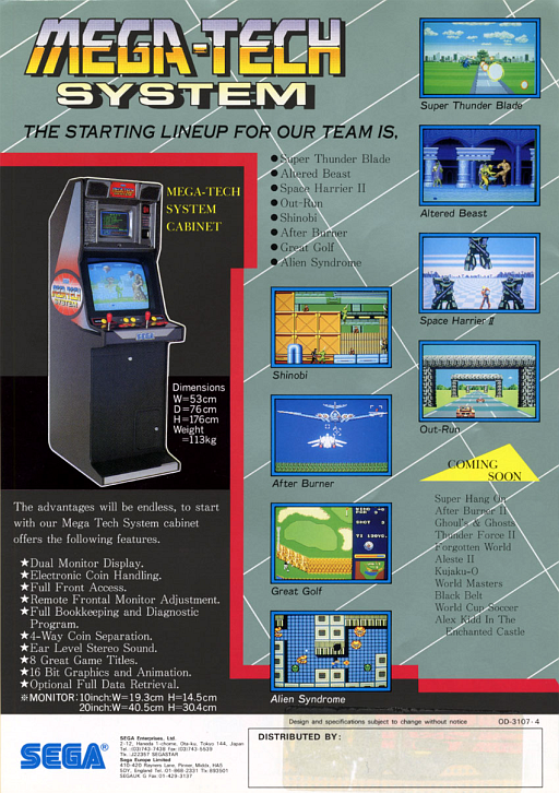 After Burner II (VER 2.00, deluxe/upright)
