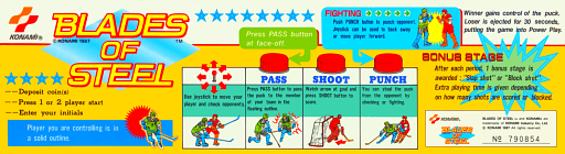 Blades of Steel (version T, Joystick)