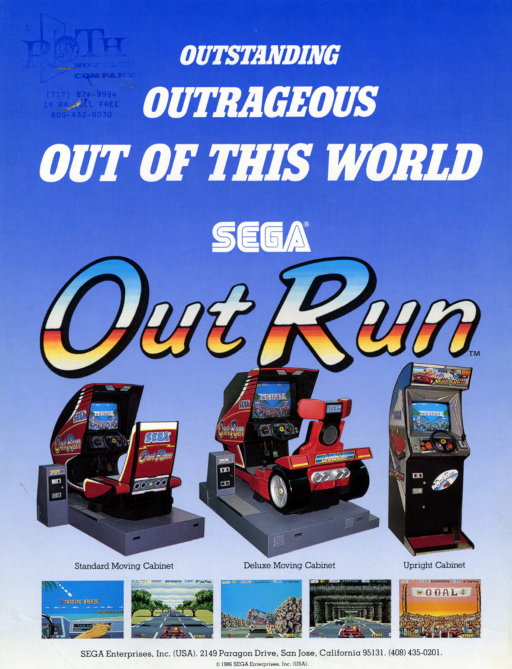 Out Run (sitdown/upright, Rev B)