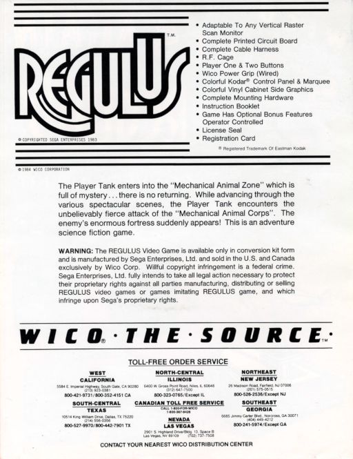 Regulus (315-5033, Rev A.)